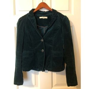 Velvet Puff-Sleeve Loft Jacket / Blazer with
